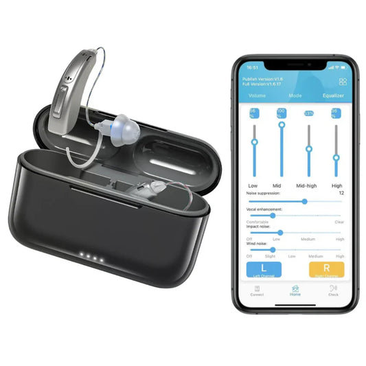 Smart, Self-Fitting Bluetooth Hearing Aids (App Controlled)